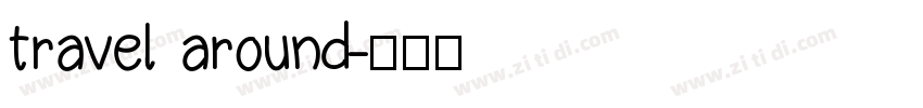 travel around字体转换